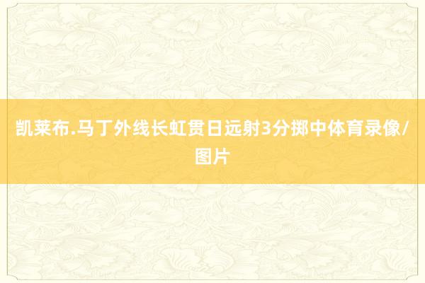 凯莱布.马丁外线长虹贯日远射3分掷中体育录像/图片