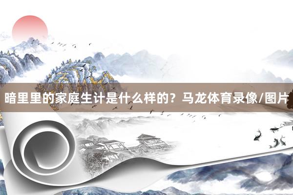 暗里里的家庭生计是什么样的？马龙体育录像/图片