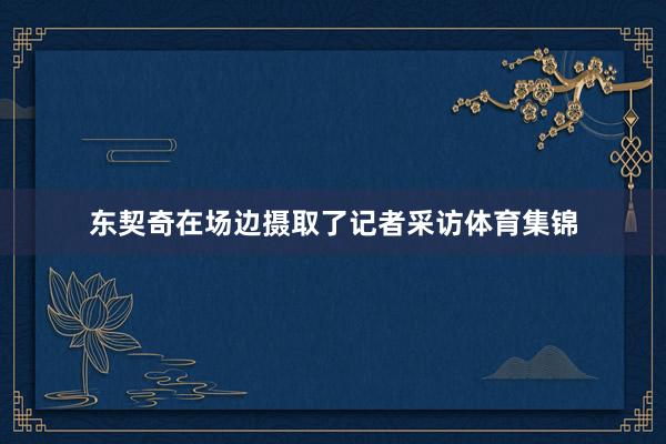 东契奇在场边摄取了记者采访体育集锦