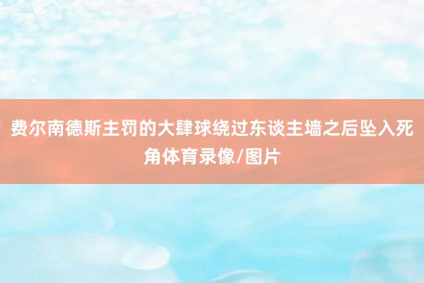 费尔南德斯主罚的大肆球绕过东谈主墙之后坠入死角体育录像/图片