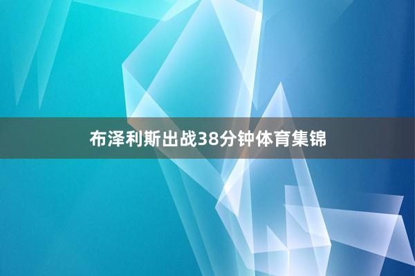 布泽利斯出战38分钟体育集锦