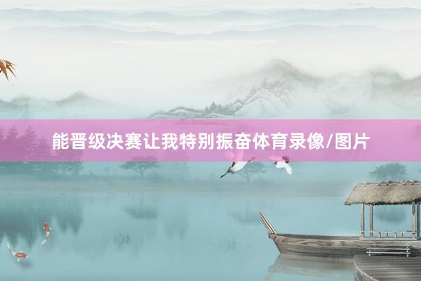 能晋级决赛让我特别振奋体育录像/图片