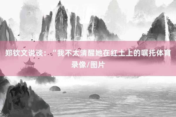 郑钦文说谈：“我不太清醒她在红土上的嘱托体育录像/图片