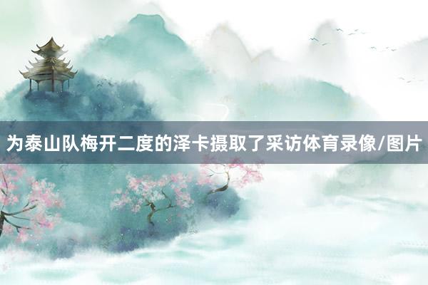 为泰山队梅开二度的泽卡摄取了采访体育录像/图片