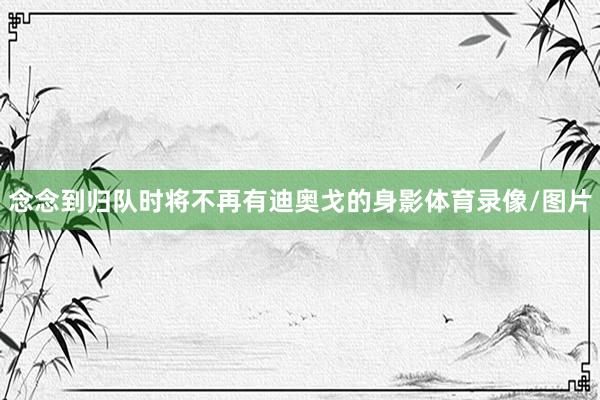 念念到归队时将不再有迪奥戈的身影体育录像/图片