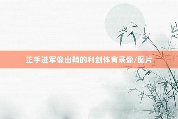 正手进军像出鞘的利剑体育录像/图片