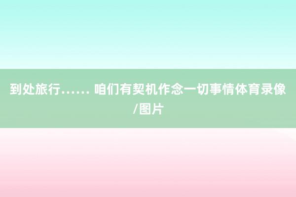 到处旅行…… 咱们有契机作念一切事情体育录像/图片